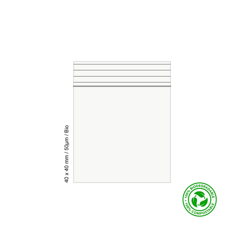 [TTBIO1KK] Polybeutel 4 x 4 cm, 50 µ, 100%-BIO, VE1000
