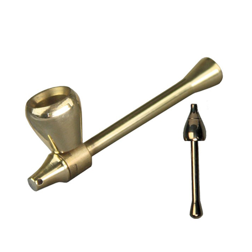 Mushroom Pipe - approx. 9cm, Gold