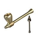 Mushroom Pipe - approx. 9cm, Gold