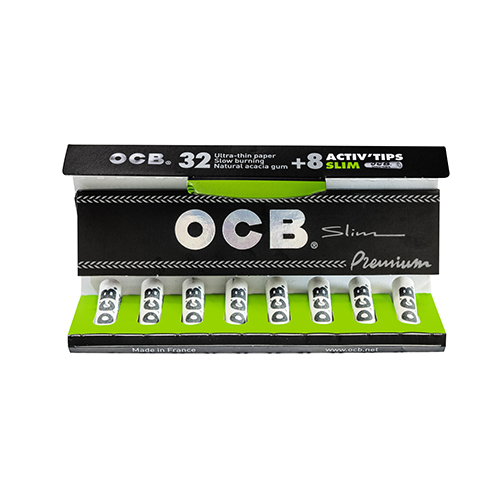 OCB KS Slim Black Pack 1/2 And Pack With ACTIVE Tip