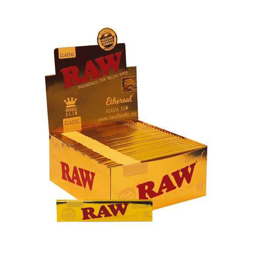 RAW KS Slim Papers “GOLD”, VE50, 32 Leaves