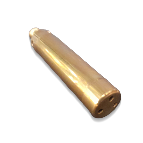 Messing Pfeife, Gold, 6,5cm lang und schraubbar