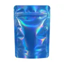 Mylar Bags 140 X 85 Mm, Pack Of 50, Blue Holographic
