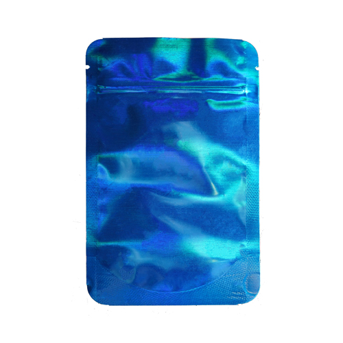 [MB14085DBLHOL] Mylarbeutel 140 x 85 mm, VE50, DARK Blau HOLOGRAP.