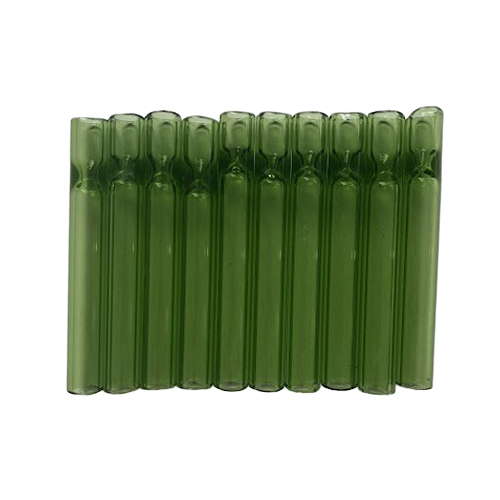 [SSC10141GR] Glas One-hitter, GRÜN, VE10, 9cm, cigarette Pfeife
