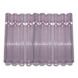 [SSC10141PK] Glass One-hitter, PINK, VE10, 9cm, Cigarette Pipe