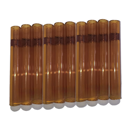 Glass One-hitter, AMBER, VE10, 9cm, Cigarette Pipe