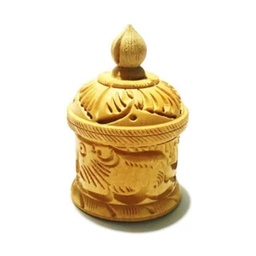 [BF5] Wooden Box With Screw Cap, 8x5cm, 2-part