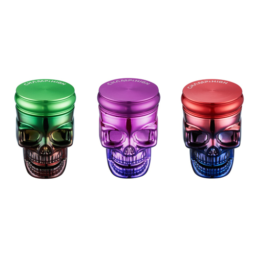 [WN42KUL] Metal Grinder, 42mmø, 3-piece, SKULL HEAD