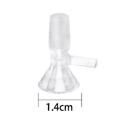 [BOWLBOX] GLASS Plug Head BOX, 12 Pieces, 14.5 Mm, Funnel