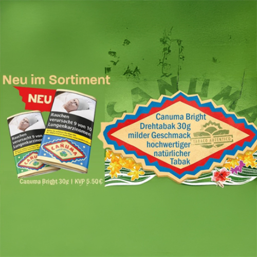 Canuma Drehtabak, Bright, VE6 je 30g