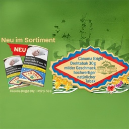 [SB66] Canuma Rolling Tobacco, Bright, Pack Of 6, 30g Each