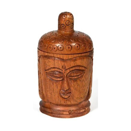 Wooden Grinder, BUDDHA, 3-piece