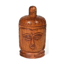 [WN105BU] Wooden Grinder, BUDDHA, 3-piece