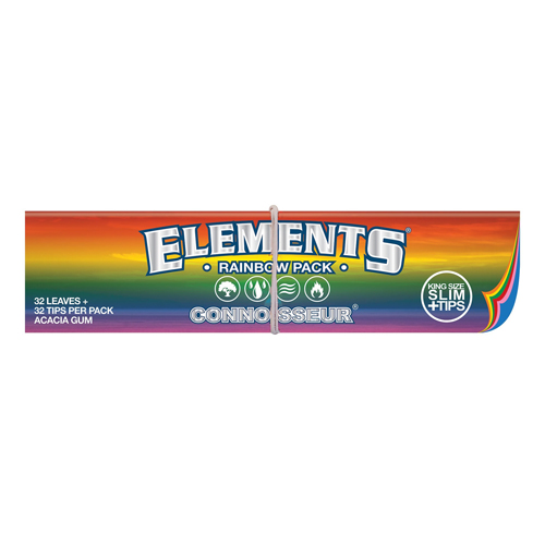 [ZI2ERAT] ELEMENTS KS Slim RAINBOW+TIPS, VE50