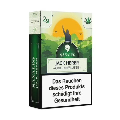 Jack Herer CBD Flowers, 2g, With Tax Stamp