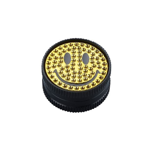 Metall Grinder, 30mmØ, 2-teilig, Yellow Smile