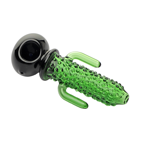 [CC1103] Glass hand pipe, approx. 13 cm long