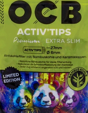 OCB Activ'Tips, Extra Slim Limited Edition, 6 mm Ø, 50 Pcs