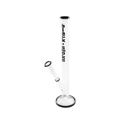 [GW44LBS] Glass Bong Cylinder, Black Smoke, 46 cm High, 18.8 mm