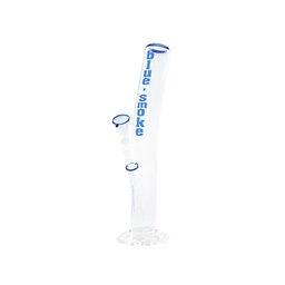 [GW46ABB] Glass Bong Cylinder Curved, Bluesmoke, 40 Cm, 18.8 mm