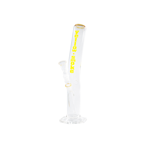 Glass Bong - 18.8 mm - 40 cm - Yellow Smoke - Round Base