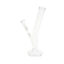 Glasbong Zylinder gebogen, 34cm, 14.5er