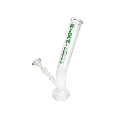 Glass Bong - 18.8 mm - 40 cm - Green Smoke - Round Base