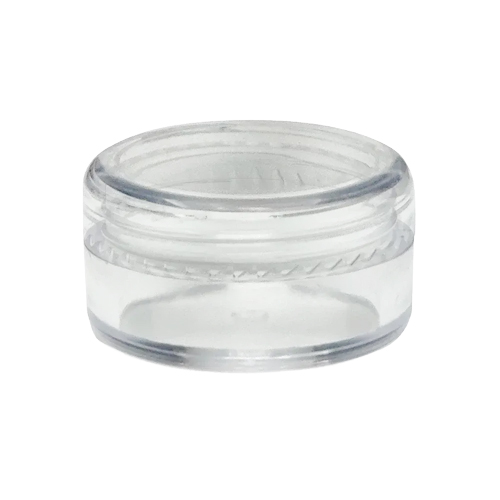 [STO005CL] Acrylic Round Jar Transparent cap 5 gm, 12 Pcs