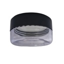 Acryl-Runddose mit schwarzem Deckel, 10 g, 12 Stück