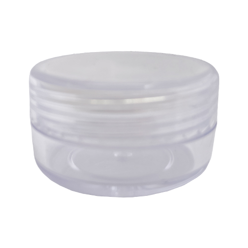 [STO010CL] Acryl-Runddose mit transparentem Deckel, 10 g, 12 Stück