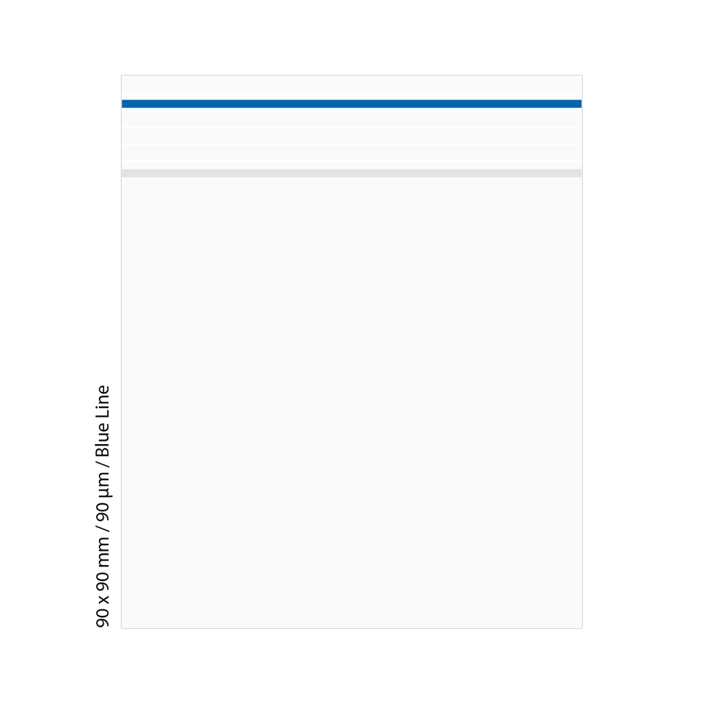 [LD999BL] Poly Bag 9 X 9 Cm, 90 My, Pack Of 500, Blue LINE