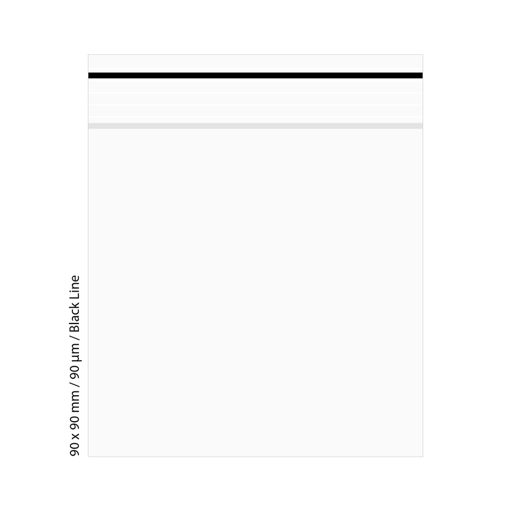 [LD999BK] Poly Bag 9 X 9 Cm, 90 My, Pack Of 500, Black LINE