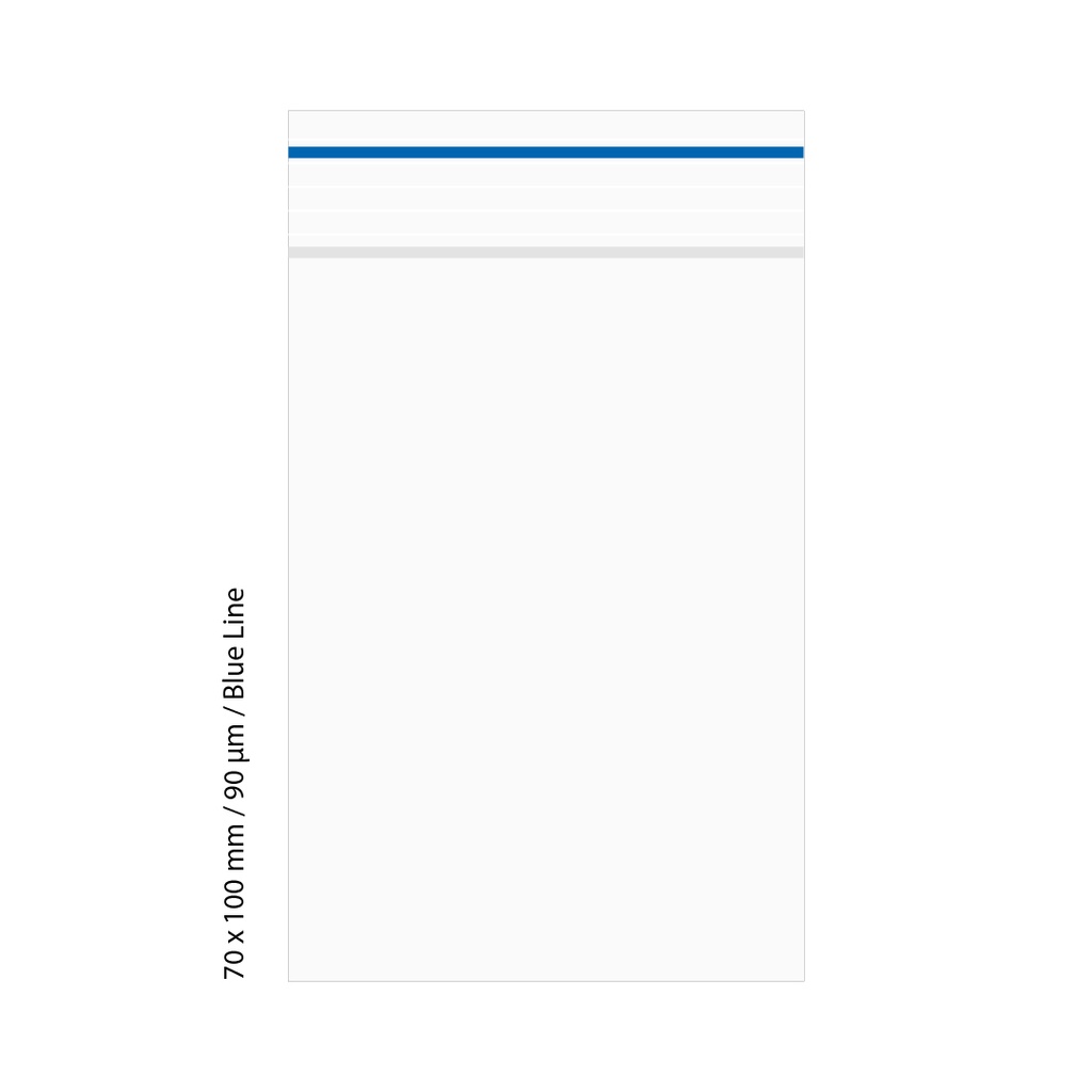 [LD7109BL] Poly Bag 7 X 10 Cm, 90 My, Pack Of 500, Blue LINE