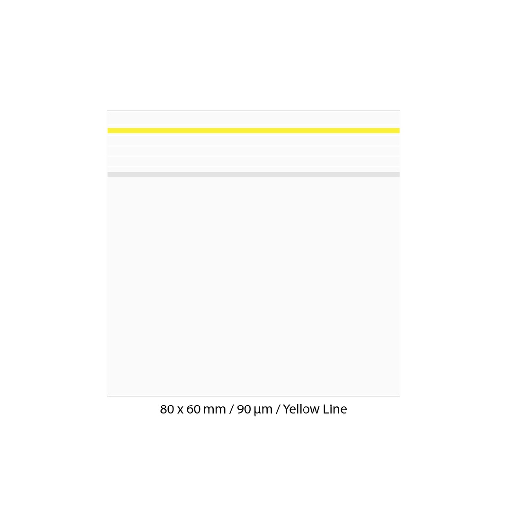 [LD869YL] Poly Bag 8 X 6 Cm, 90 My, Pack Of 500, Yellow LINE