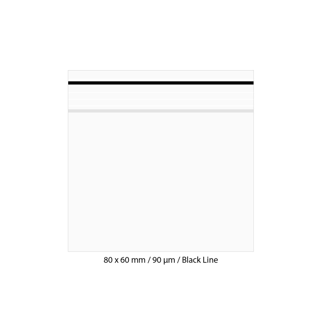 [LD869BK] Poly Bag 8 X 6 Cm, 90 My, Pack Of 500, Black LINE