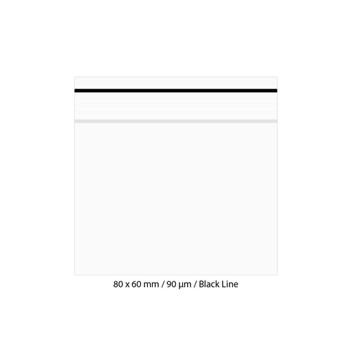 [LD869BK] Polybeutel, 8 × 6 cm, 90 Mikrometer Stärke, Packung mit 500 Stück, Schwarz