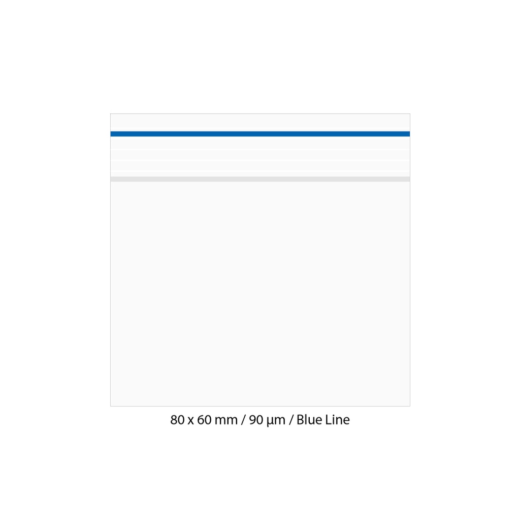 [LD869BL] Poly Bag 8 X 6 Cm, 90 My, Pack Of 500, Blue LINE