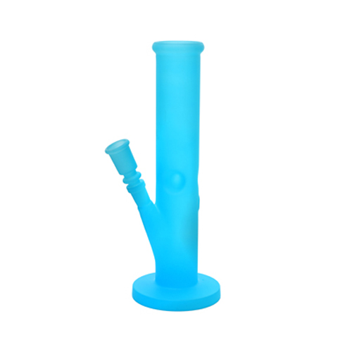 Mattierte Glasbong 26 cm, Neonblau