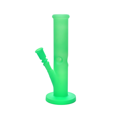 Mattierte Glasbong 26 cm, Neongrün