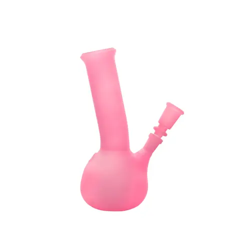 Mattierte Glasbong, 20 cm, Neonpink