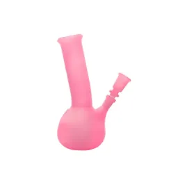 [SSC10336PK] Frosted Glass Bong 20 Cm, Neon Pink