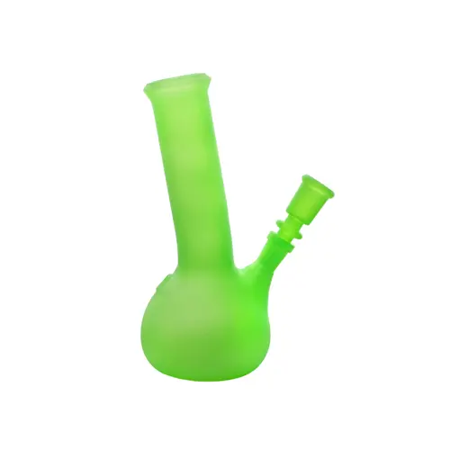 Frosted Glass Bong 20 Cm, Neon Green