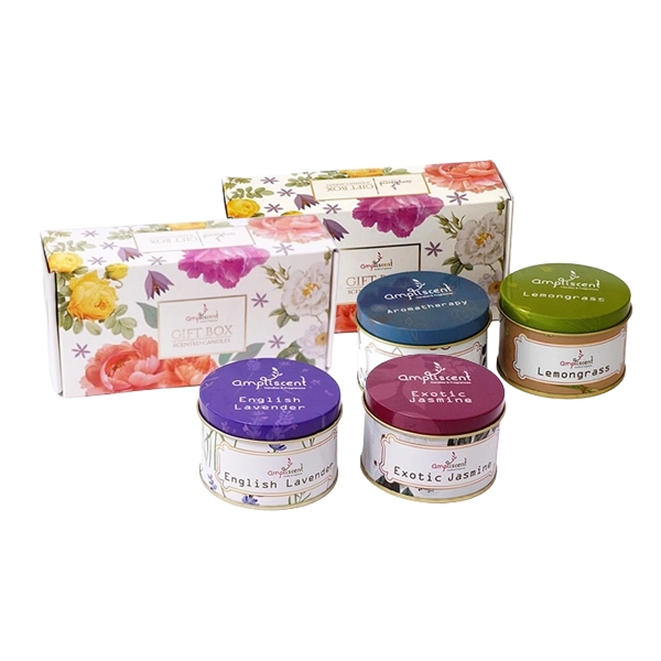 [ZBKD] Duftkerzen-Geschenkset – Aromatherapy, Lemongrass, English Lavender & Exotic Jasmine