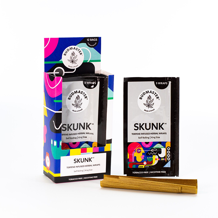 [BMSKU] Budmaster Blunts King Size mit Terpenen, 5er pro Pack Skunk, VE12