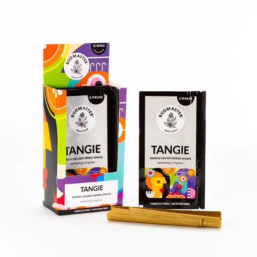 [BMTAN] Budmaster Blunts King Size mit Terpenen, 5er pro Pack, Tangie, VE12