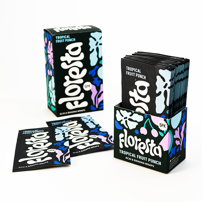 Floresta Wraps Tropical Fruit Punch, Pack Of 25