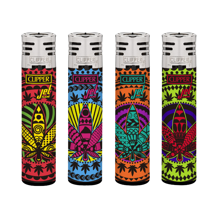 Clipper Classic Large Jet Flame MANDALA LEAVES-VE48