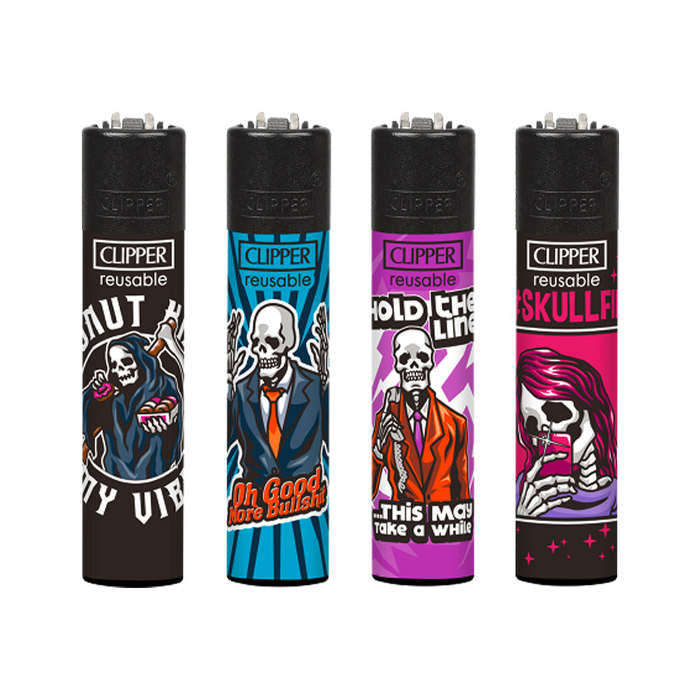 [CL2631] Clipper Classic Large SKULLS-VE48
