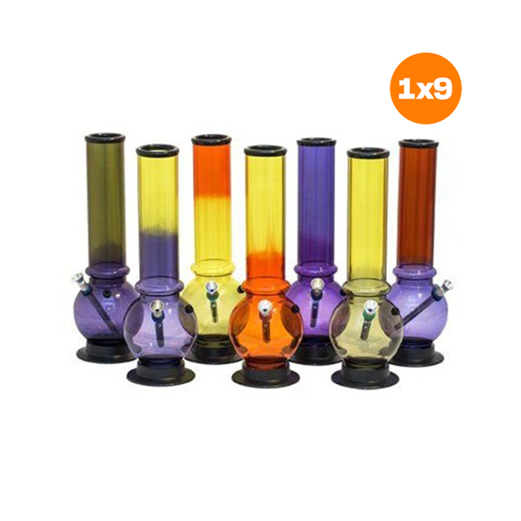  Acryl-Bong, farbig, Ice-Funktion, mit Kugel, ca. 29,5 cm | VE9